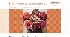 Desktop Screenshot of cookiesbydesignarlington.com